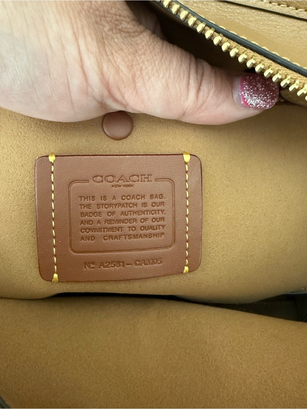 COACH Retail EMPIRE 28 in Honey Brown - Picture 10 of 16